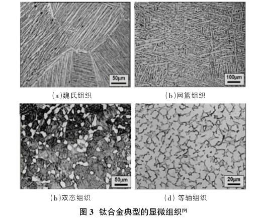 鈦合金典型的顯微組織