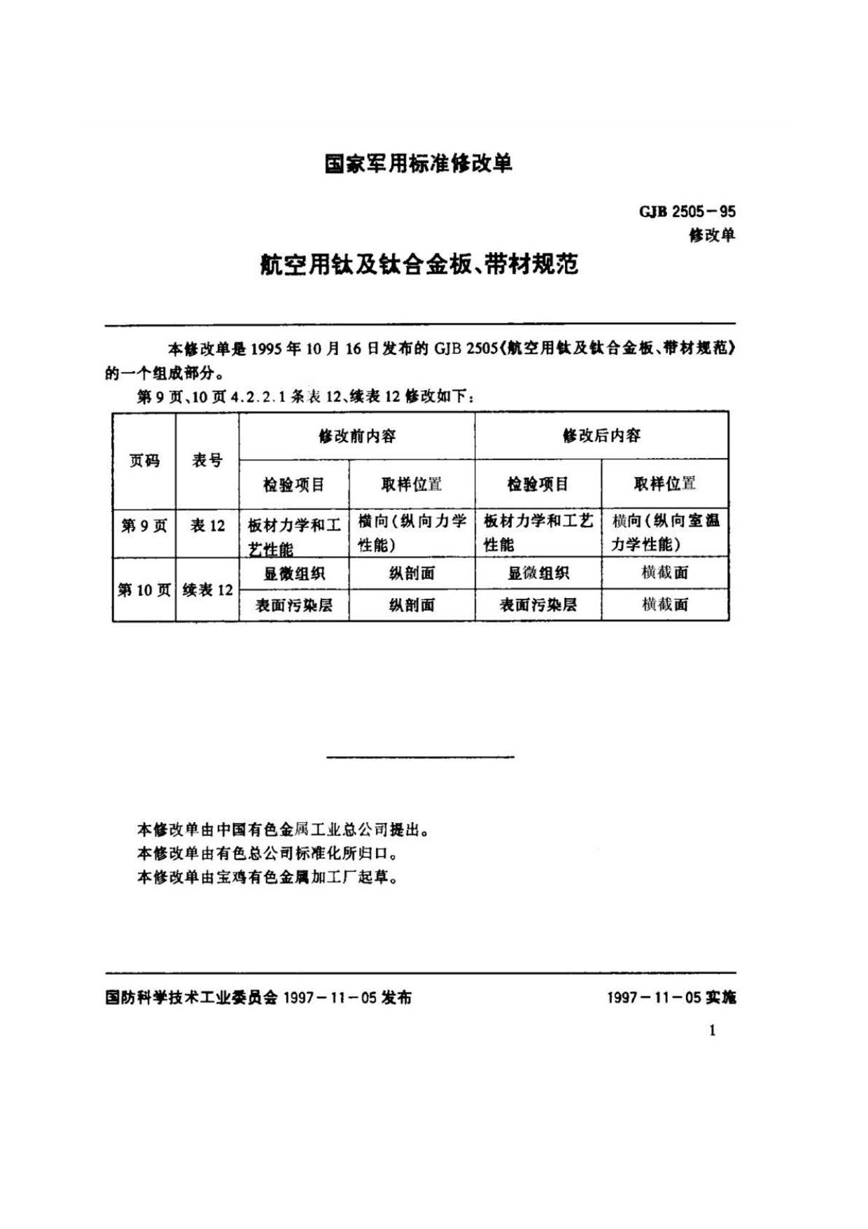 航空用鈦及鈦合金板、帶材規(guī)范